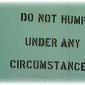 no humping