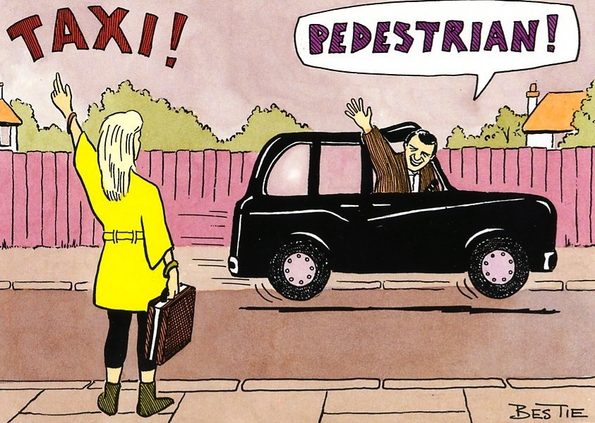 taxi-pedestrian