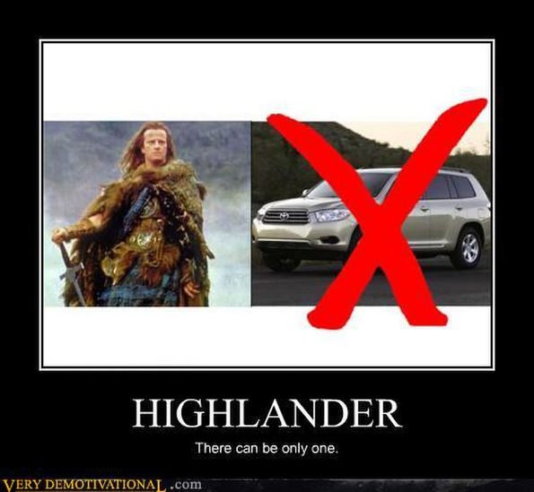 highlander-only-one